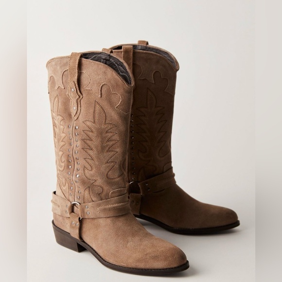 Free People Rodeo Riding Boots-Size 8-New In Box - Picture 3 of 17
